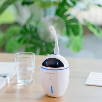 

Douyin New Style USB Atomization Mini Humidifier Fan Home Desktop Car Mounted Creative Mute Humidifier Gift