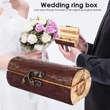 Винтажное свадебное кольцо, резное деревянное кольцо, коробка на носителя, декоративная шкатулка, Подарочная коробка для подарочных коробок на свадебную вечеринку