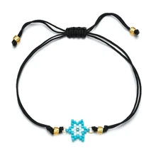 Модный браслет MIYUKI, голубой цвет, бусины, звезды, очаровательный браслет для женщин, Делика, бусы, ювелирные изделия, Pulsera Mujer, ручная работа, бохо