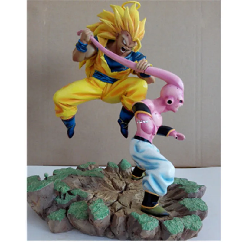 12 "Dragon Ball Z статуя Супер Saiyan бюст Сон Гоку против Majin Buu полноразмерный портрет 1/6 GK экшн-модель игрушечная коробка 30 см Z2798