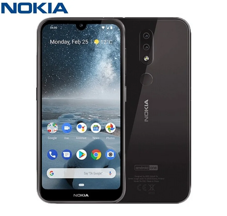 Смартфон Nokia 4,2 4G 5,71 дюймов Android 9 Pie Snapdragon 439 Octa Core 3 ГБ ОЗУ 32 Гб ПЗУ 13.0MP + 2.0MP 3000 мАч мобильные телефоны