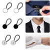 6 Pieces Metal Collar Buttons Extenders Elastic Button Extender Neck Extenders for Shirt Dress Coat（10mm Mixed color ） 5