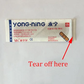 

100pcs/Pack Woundplast Band Aid Sterile Haemostasis Adhesive Bandage Stickers First Aid Kit MP789