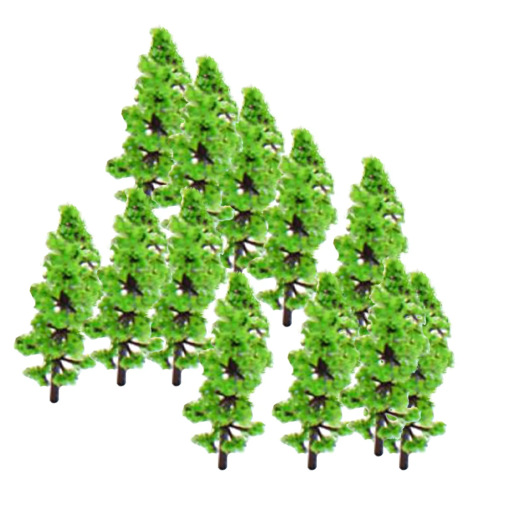 100pcs Model Trees (3.6 cm), N Z Scale Fir Trees Scenery Diorama Supplies