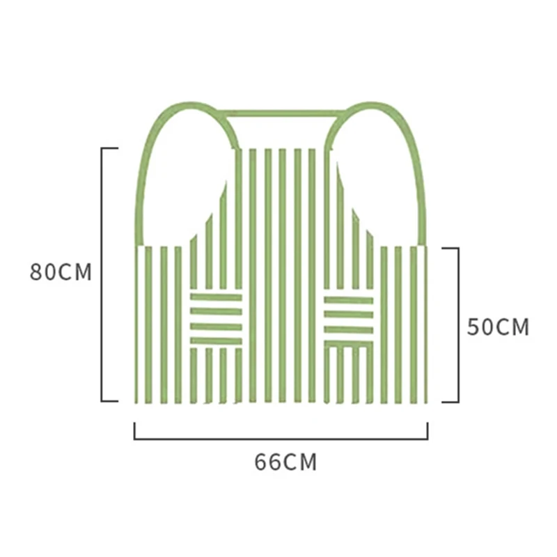 Stripe Dots Style Cooking Aprons BBQ Baking Apron with Pockets Waitress Kitchen Cotton Polyester Apron FPing