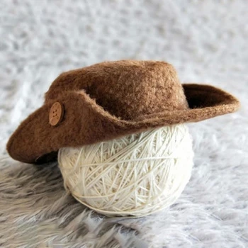 

Baby Boy Full Moon Photo Outfits Newborn Infants Bib Pants Hat Shoot Props