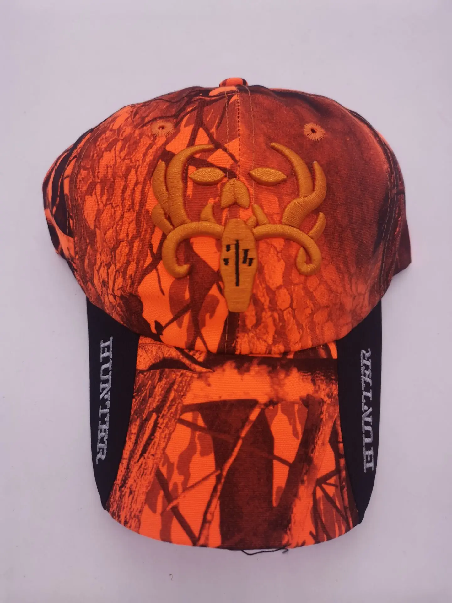 OutdoorCapFluorescentOrangHuntingBlazeOrangeCamoCapWith3D
