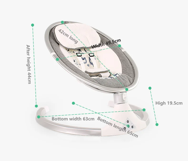 Детское ББ Электрическое Кресло-Качалка Смарт Bluetooth электрическая колыбель многофункциональная кроватка