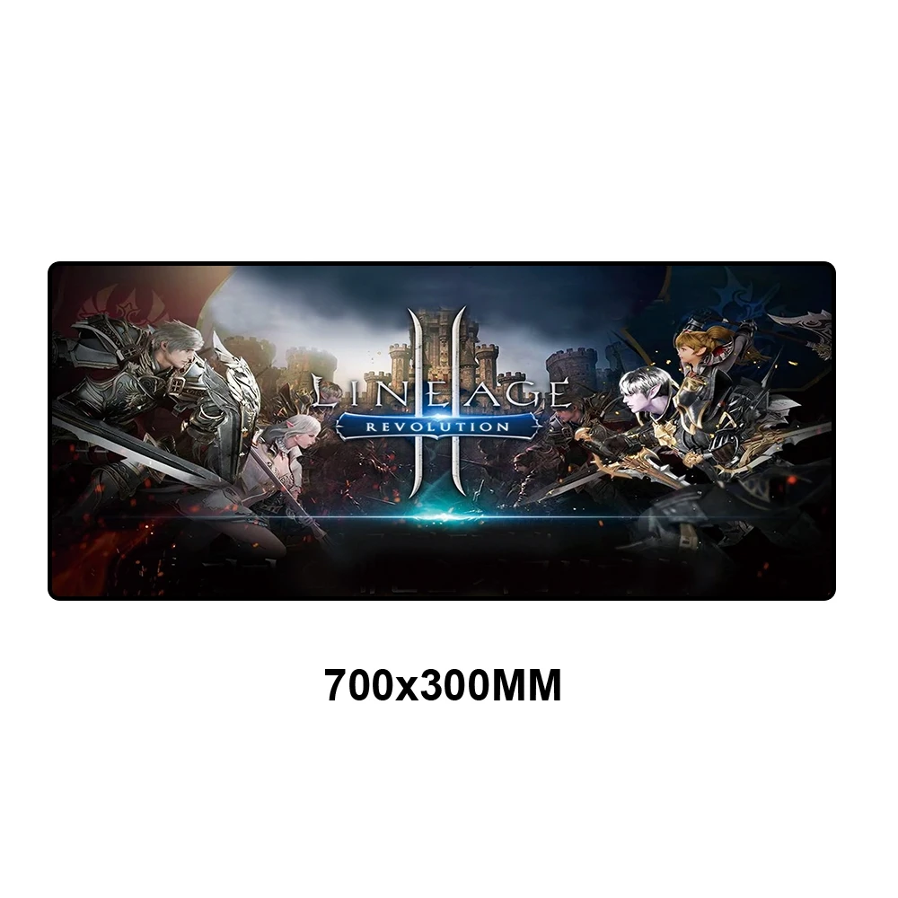 TT2-009 Lineage 2 коврик для мыши xl игровой коврик для мыши геймер большая клавиатура HD аксессуары для ПК ноутбук офисный коврик для мыши резиновый игровой коврик 70X30 см - Цвет: TT2-009