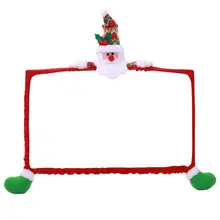 Аксессуары снеговик компьютерный монитор Санта Клаус экран украшения Рождество Домашний Декор задняя крышка для 19-27 дюймов