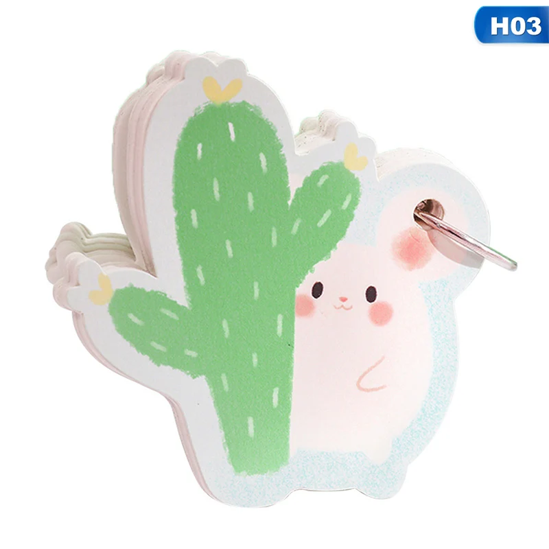 Kawaii милые Мультяшные животные Мини Портативный спиральный блокнот ежедневный еженедельник записная книжка органайзер для времени школьные принадлежности - Цвет: H03