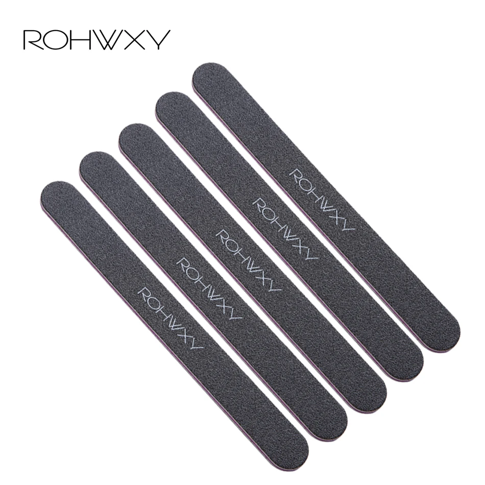 

ROHWXY 5Pcs/Lot Nail File 100/180 Nail Art Sanding Buffer Block Pedicure Manicure Buffing File For Heels Polish Beauty Tools