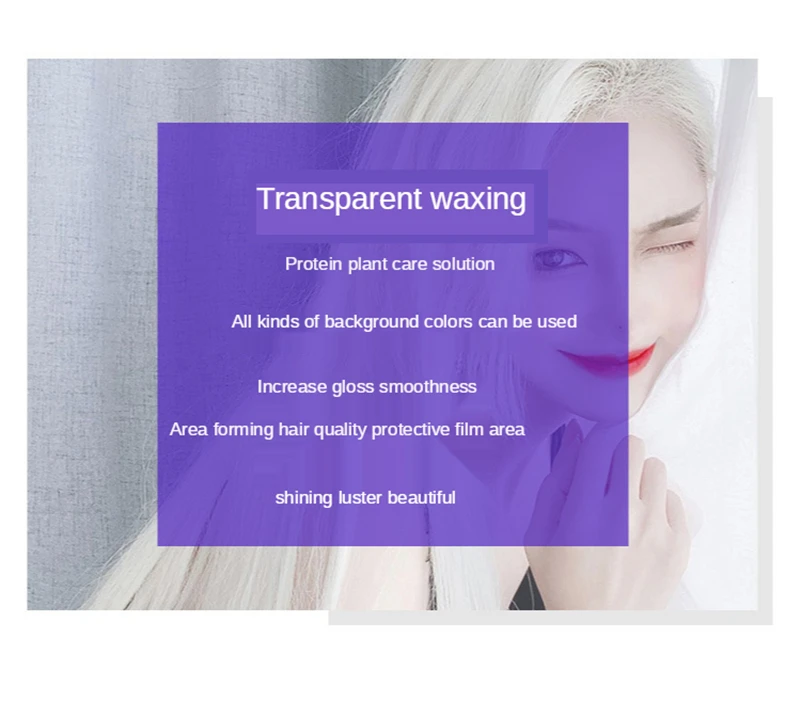 500ml Hair Dye Cream Fashion Blue Hair Waxing Mud DIY Temporary Styling Hair Color Cream No Damage Easy Wash Purple Hair Dye Wax