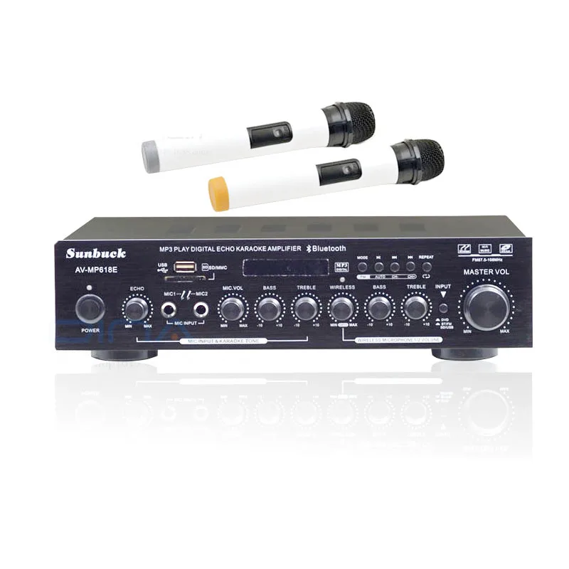 

Bluetooth amplifier hifi home amplifier high power bass professional stage KTV speaker AV-MP618BT BT USB FM amplifier