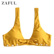 Бикини-топ с декоративными узелками ZAFUL Seashell