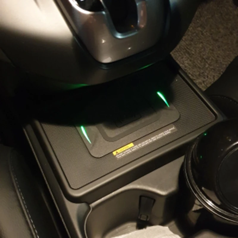 15W QI car wireless charging phone charger fast case holder for Honda CRV CR-V 2017 2018 2019 2020 accessories | Автомобили и