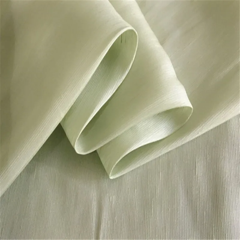 14 mint green Шелковая льняная смешанная ткань 14momme 140 см 54 дюйма лучшее качество смесь Шелкового льна материалы для летних прохладных платьев - Цвет: 14 mint green