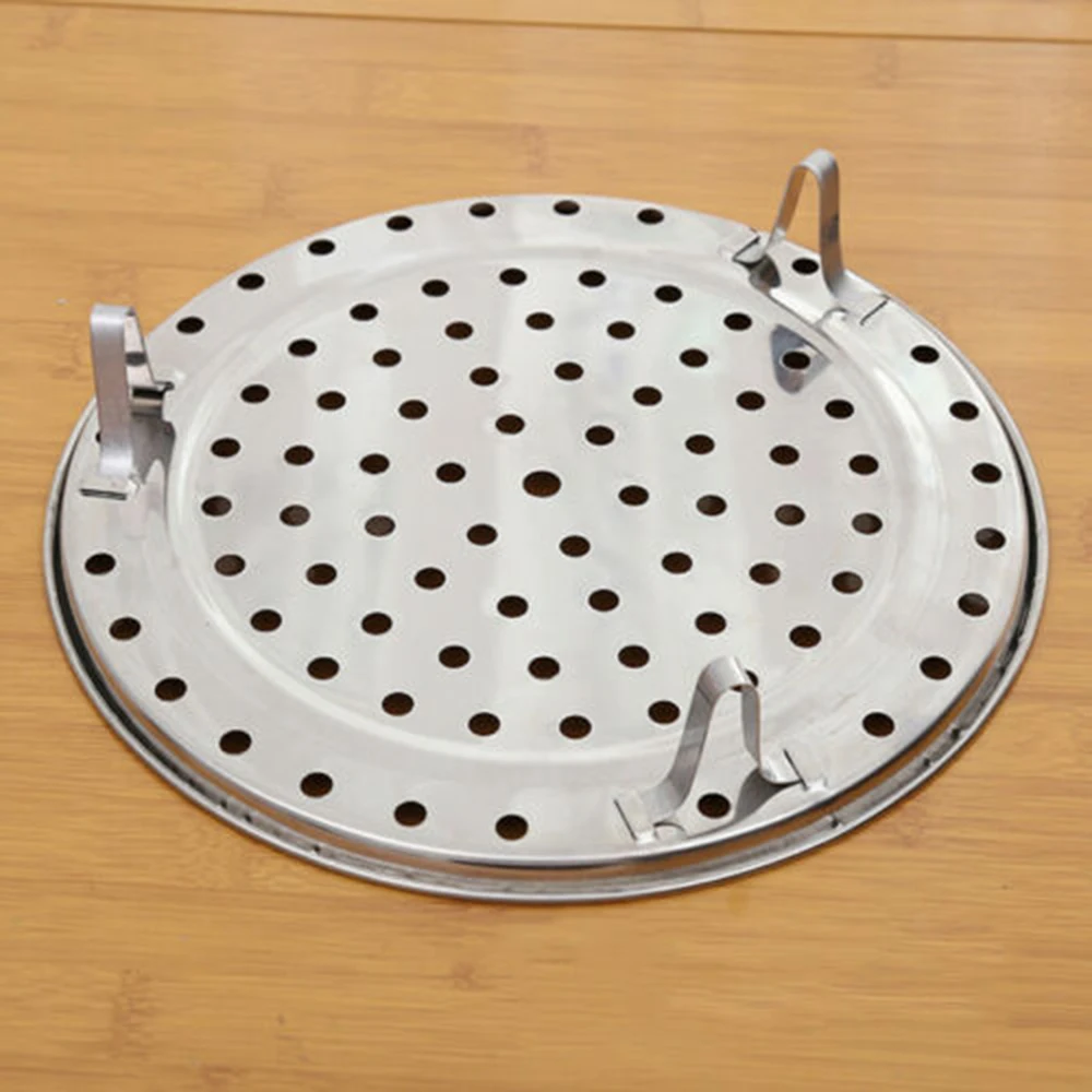 New Stainless Steel Cooking Steamer Three Legged Shelf Multifunction Round Steamer Rack Steaming Stand Kitchen Cooking Tool