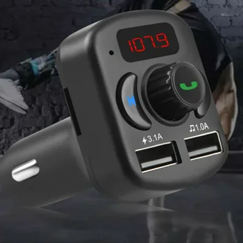 

Handsfree FM Transmitter Kit FM Transmitter MP3 Dual USB Charge Wireless