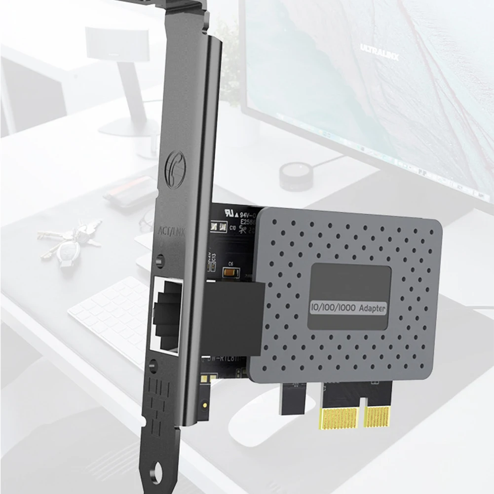 Gigabit Ethernet PCI-E сетевая карта 10 100 1000 Мбит/с RJ45 Аксессуары для настольного ПК Самостоятельная адаптация Простая установка Express Lan адаптер