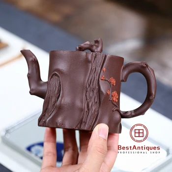 

Yixing Zisha Teapot Purple Clay Teapots Handmade Zini Meizhuang 300cc