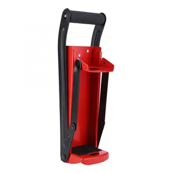 

16oz Beer Can Crusher 500ML Red Steel Rubber Handle Plastic Bottle Recycling Tool with Opener
