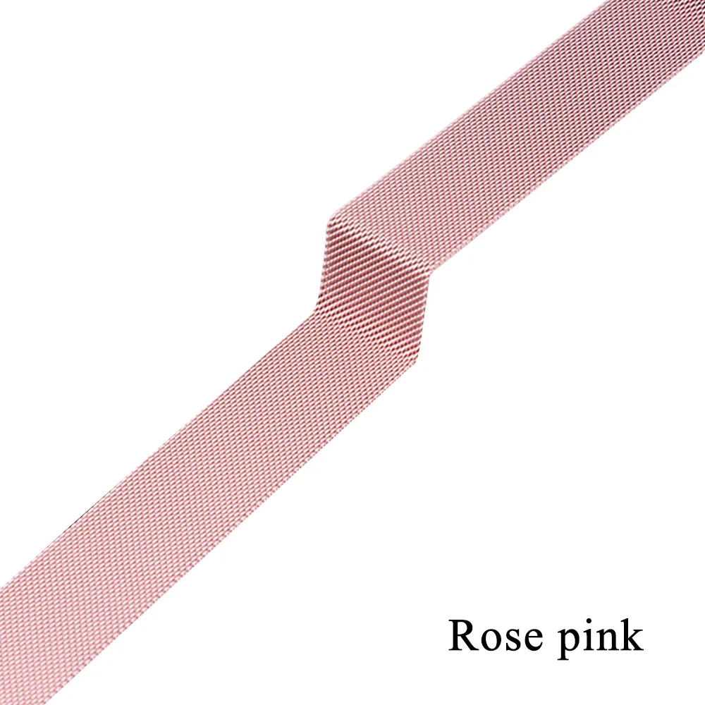 rose pink Миланская петля для Apple Watch 38 мм 42 мм нержавеющая сталь 40 мм 44 мм сменный ремешок для iWatch серии 5 4 3 2 1 ремешок для часов - Цвет ремешка: rose pink
