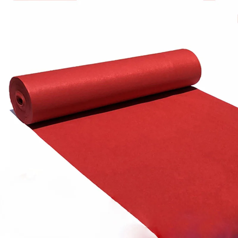 Красный ковер для путешествий, свадебный ковер, одноразовый красный ковер для выставки, торговля, коврик для коридора, лестницы, 1,0 мм