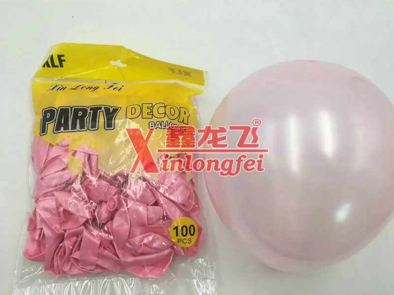 Xin long fei 2,2 грамм жемчужным блеском шар в форме арки Свадебный 10-дюймовая Шпилька, декоративный круг на плотный воздушный шар жемчужным блеском круглый шар