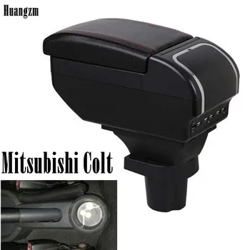 

For Mitsubishi Colt Armrest box central Store content box with cup holder ashtray with 9USB interface