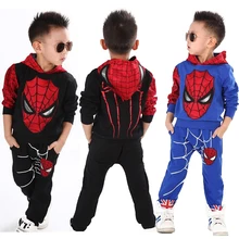 Spiderman Baby Boys Clothing Sets Sport Clothes Suit For Spring Spider-Man Cosplay Toddler Kids Children