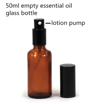 

1 Piece of 50ml Empty Amber Glass Bottles Fine Mist Sprayer Bottle for Storing Liquids Essential Oils DIY Cosmetic Container