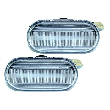 

2Pcs Led Dynamic Amber Side Marker Turn Signal Light For Nissan Tiida C11 Note E11 NE11 Micra K12 NP300 Navara D40 Qashqai J10