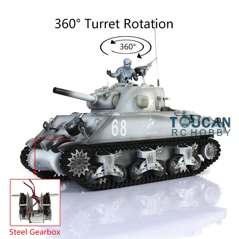 Henglong 1/16 снег TK 6 0 S инфракрасная боевая система пластиковый Шерман RC Танк 3898 360