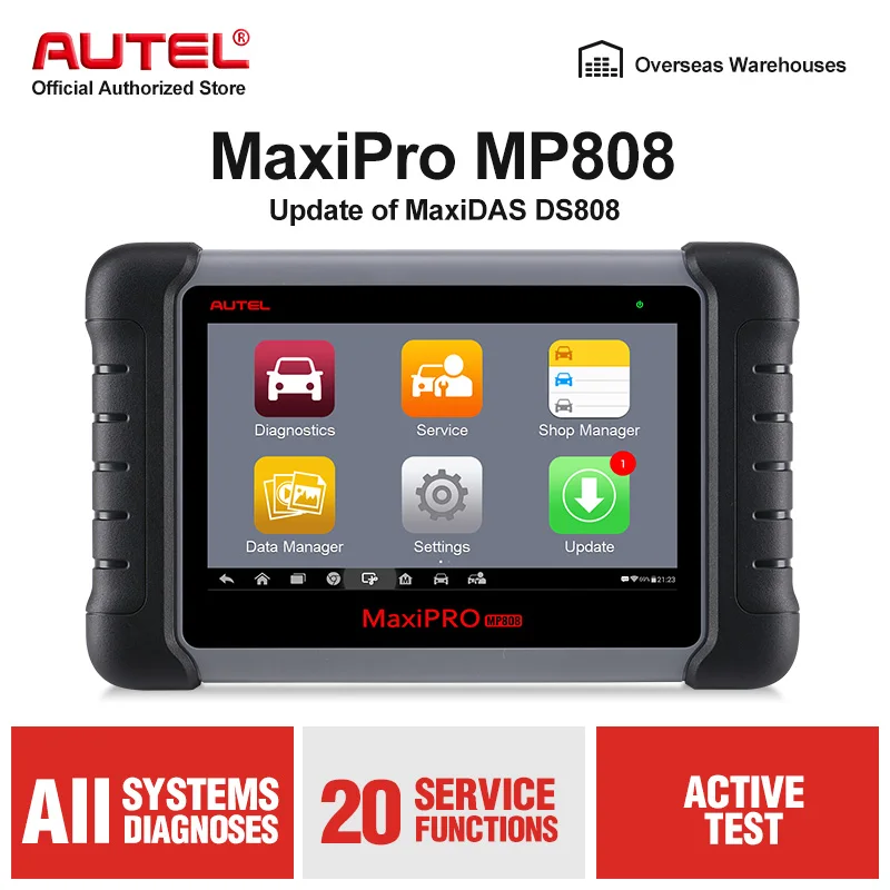 Autel MaxiPRO MP808 OBD2 автомобильный сканер OBDII диагностический инструмент автоматический считыватель кода инструмент сканирования ключ кодирования как autel MaxiSys MS906