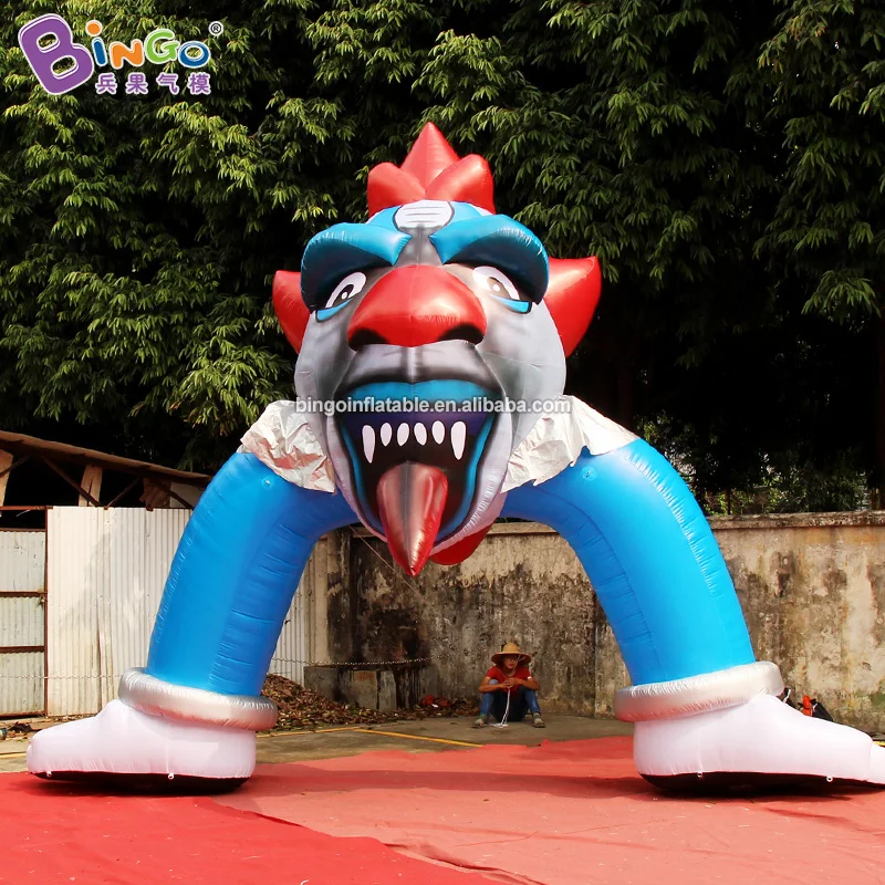 Подгонянная 5X5 метров надувная АРКА клоуна/Хэллоуин надувная АРКА игрушки