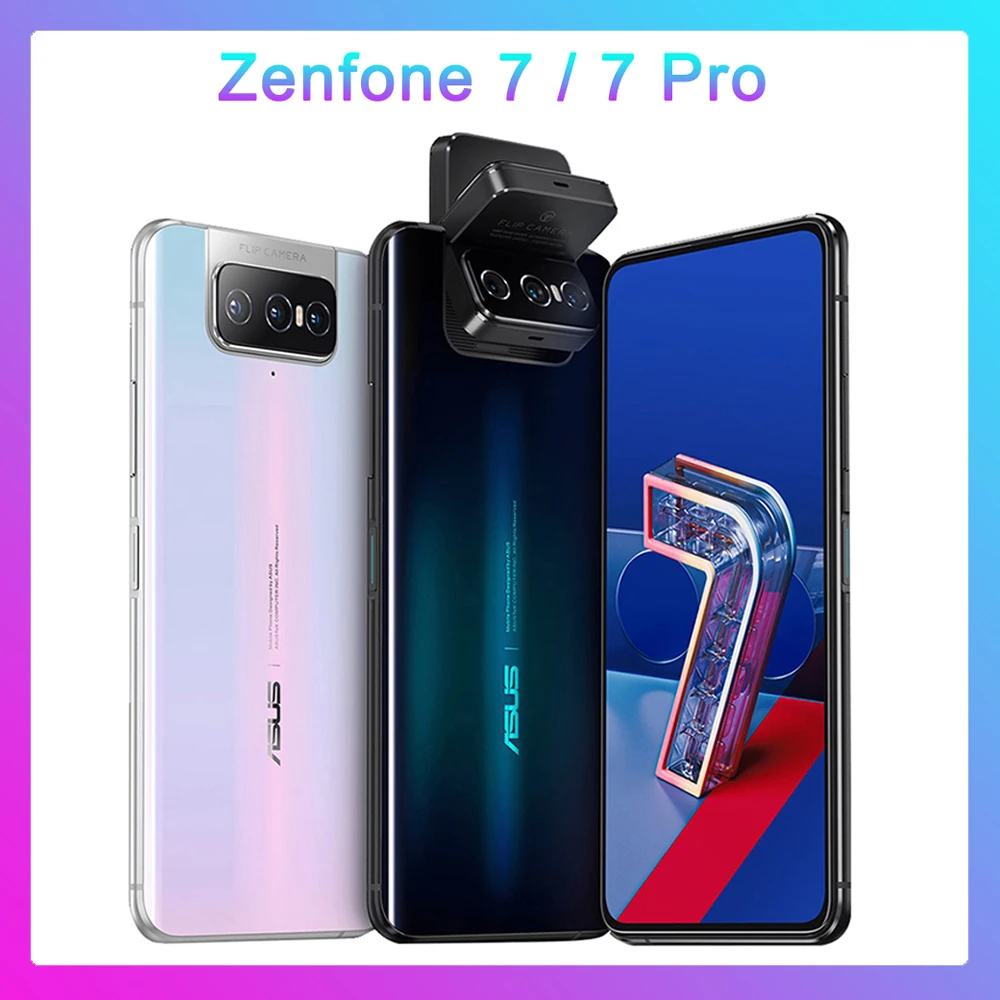 ASUS Zenfone 7 Pro global version 8GB RAM 256GB ROM Snapdragon 865/865Plus 5000mAh NFC Android Q 90Hz 5G Smartphone phone