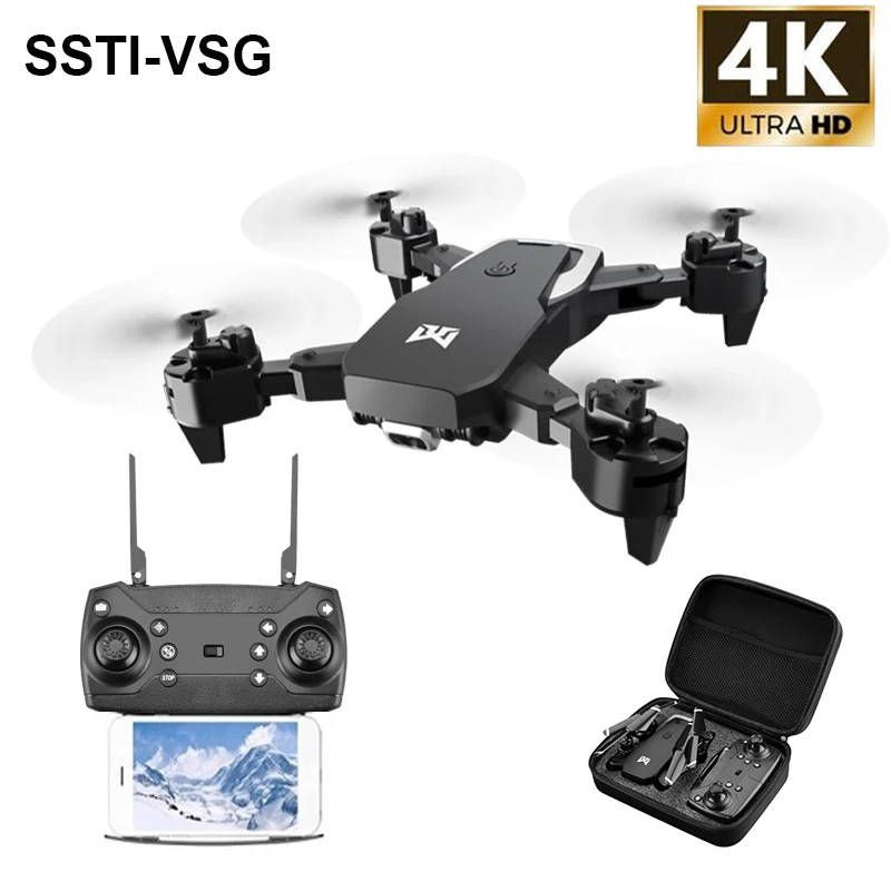 FPV mini drone 4K with dual camera hd quadcopter gesture control 50X zoom RC dron toys for gift VS M69 XS809HW