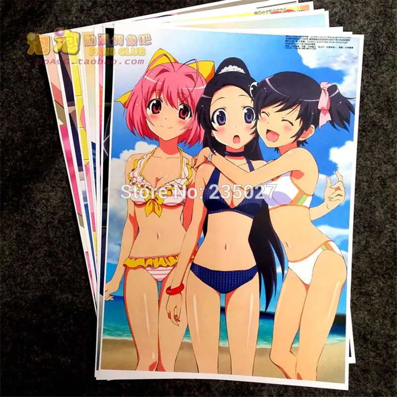 8 pcs/set Anime The World God Only Knows poster Elsea de Lute Ima wall pictures room stickers toys for gift | Игрушки и хобби