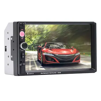 

7-inch dual-spindle vehicular MP5 player multimedia car MP5 player touch screen rear view tool with colorful buttons