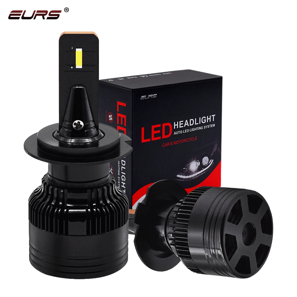 EURS 12V led автомобилей головной светильник 24V H7 H4 H1 H11 H8 H9 H3 HB3 HB4 9200LM для 1860 чипы 6000 К