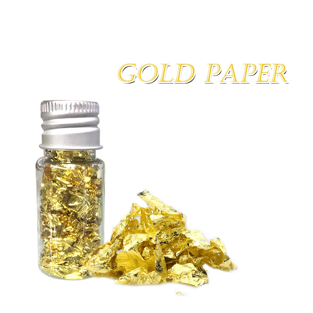 10ml Practical Edible Gold Leaf Mask Decoration Authentic Foil Cooking Cake And Chocolate Health Spa Beauty |