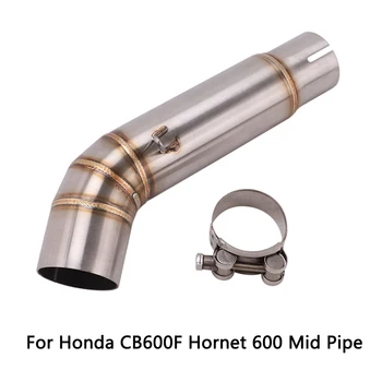 

Mid Pipe for Honda Hornet 600 CB600F Motorcycle Exhaust Pipe Reserve Catalyst Slip On 51 mm Muffler Stainless Steel Exhaust Tips