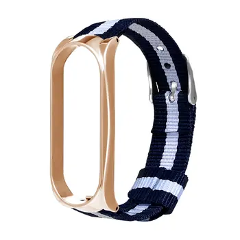

Suitable for Mi Band for 5/5 NFC Buckle Shell Striped Beaded Strap Smart Bracelet Protection Strap Replacement