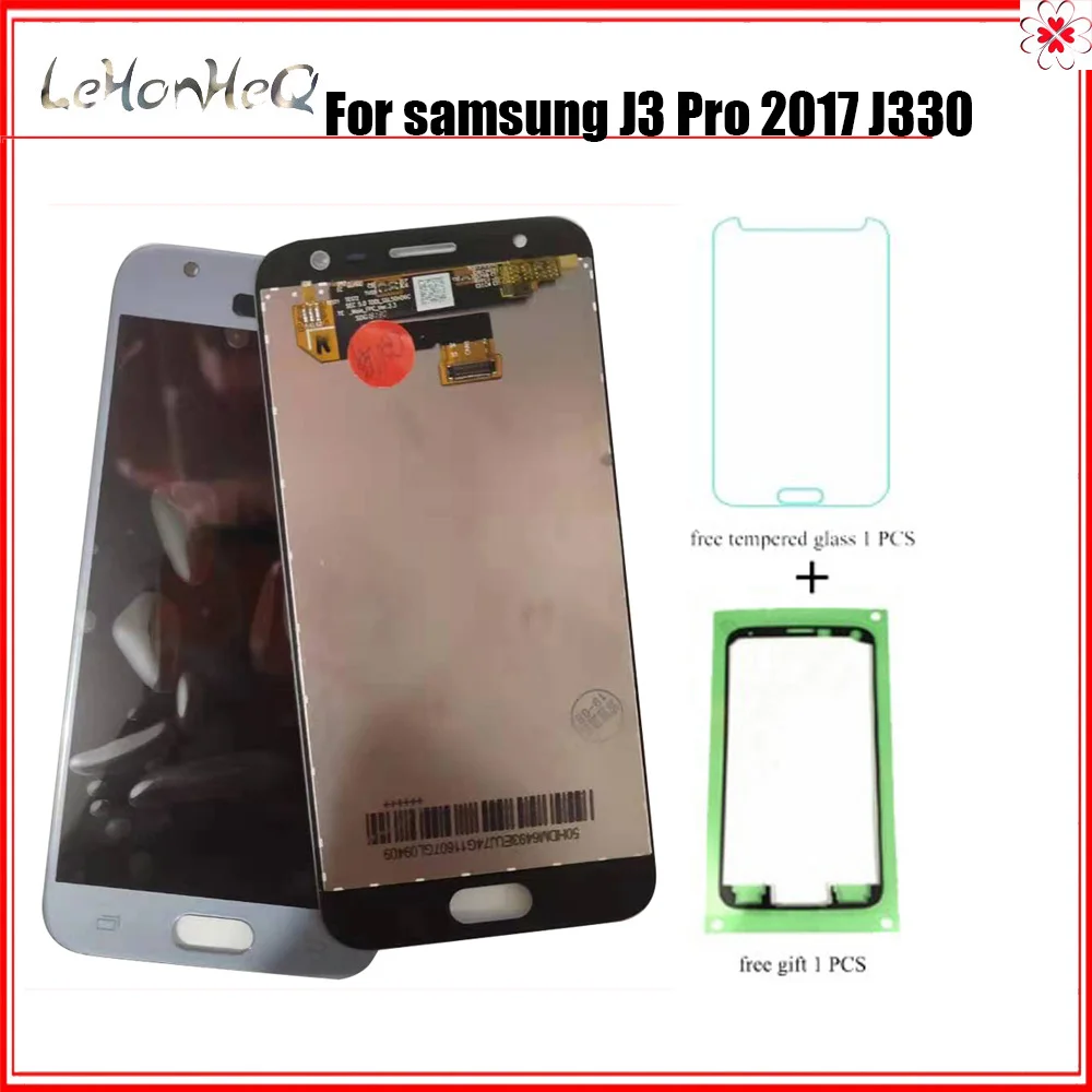 AMOLED lcd для Samsung Galaxy j3 2017 J330 J330F J330G дисплей кодирующий преобразователь сенсорного