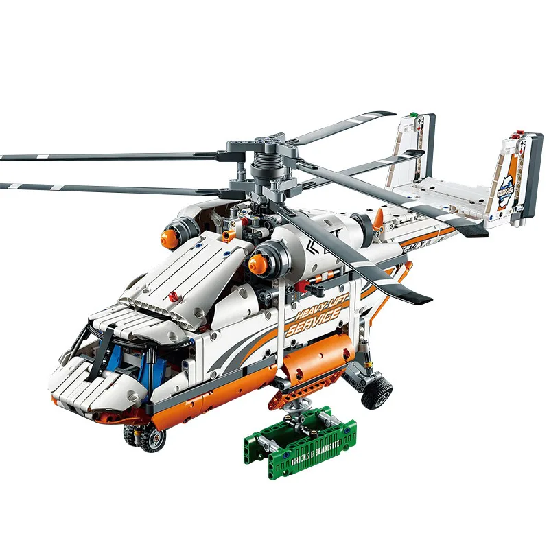 

Twin Rotor Helicopter Assembling Small Grain Building Block Children Alpinia Oxyphylla Toys 20002