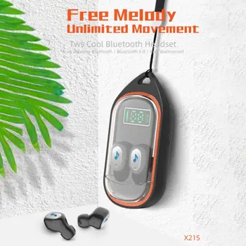 

New X21S Bluetooth Earphones TWS Bluetooth 5.0 Earbuds Sports Wireless Earphone Headset With Charging Case
