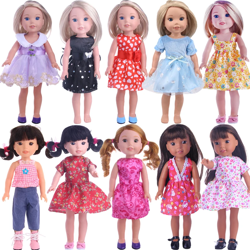 Doll-Dress Doll-Clothes-Accessories Wellie Wisher Paola Reina Girls New-Fashion Elements