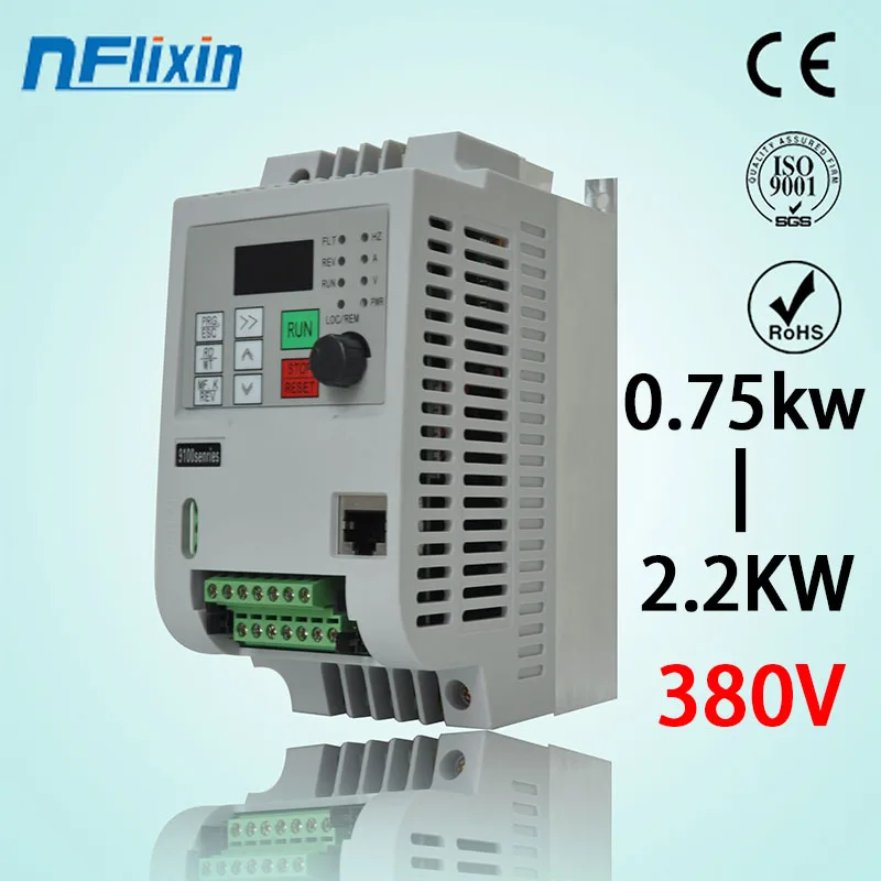 VFD AC 380V 1.5kw/2.2kw/4KW трехфазный контроллер скорости инвертор бесплатная