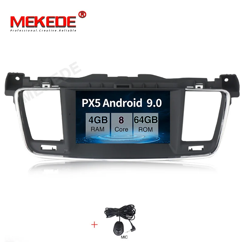 MEKEDE Android 9,0 ips HD экран для PEUGEOT 508 gps радио навигация 4 ГБ ОЗУ+ 64 Гб Вспышка 8 Восьмиядерный стерео+ DVR/wifi+ DSP+ DAB - Цвет: 64G CAR DVD